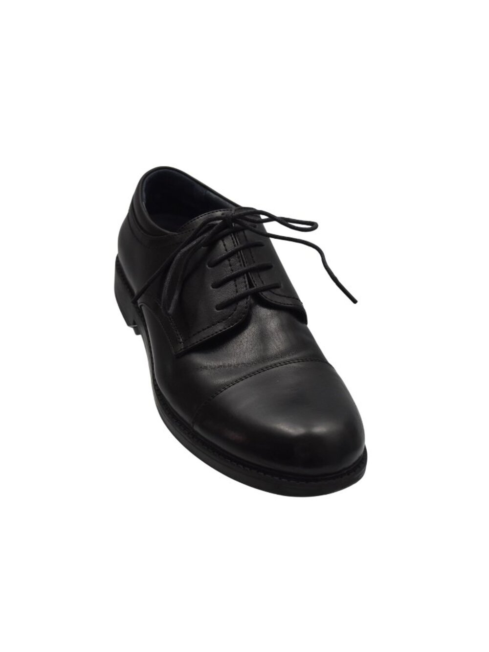 Bruno Marc Mens Black Dress Oxford Shoes Size 8 Vegan Leather Cap Toe Comfort